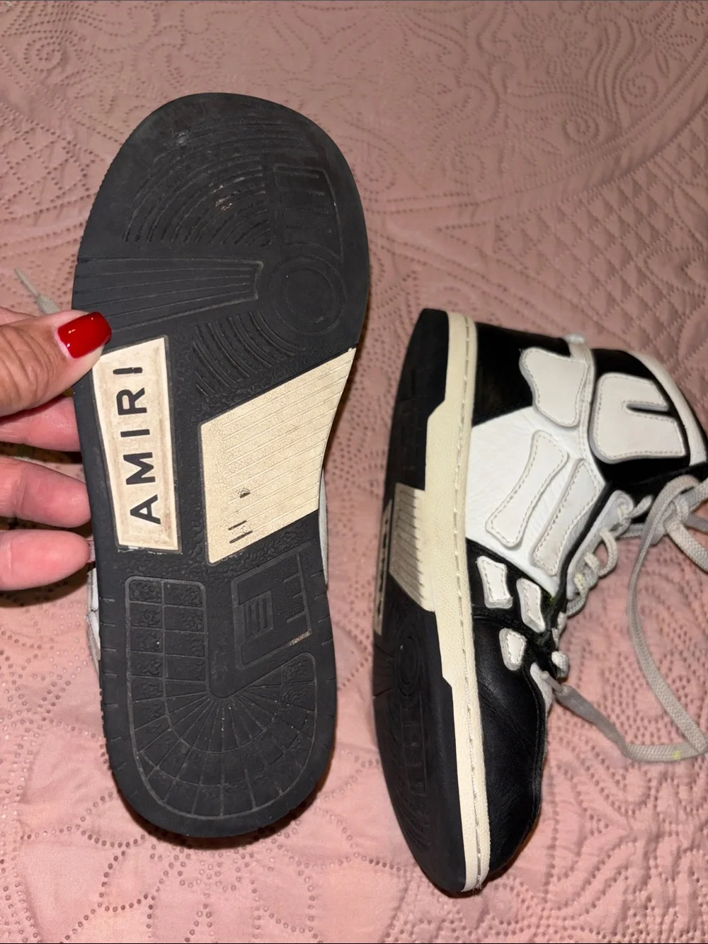 Amiri Black & White High-Top kids Sneakers